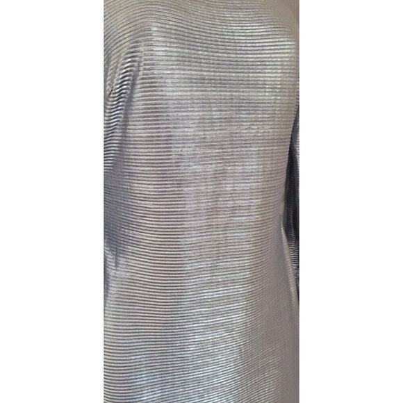 NEW FREE PEOPLE METALLIC OPEN BACK MILA MOCK NECK MAXI DRESS MEDIUM - Picture 8 of 13